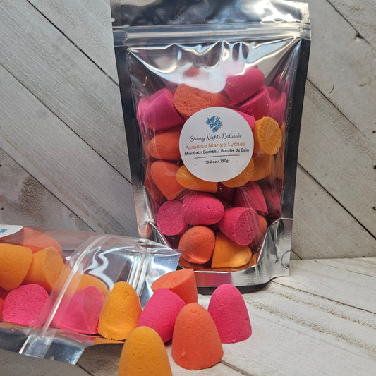 Paradise Mango Lychee Mini Bath Bombs