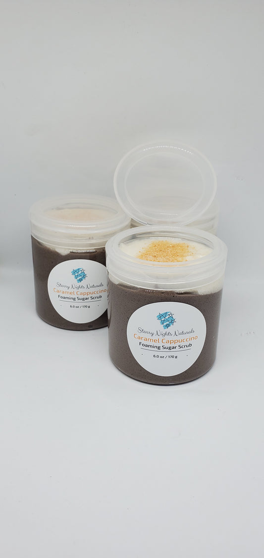 Caramel Cappuccino Foaming Sugar Scrub