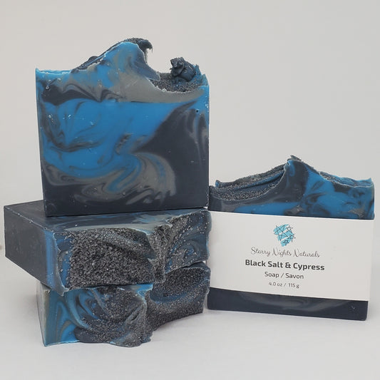 Black Salt & Cypress Artisan Soap